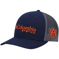 Men's Columbia Navy Auburn Tigers PFG Snapback Adjustable Hat