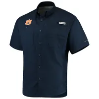 Chemise PFG Tamiami Columbia Navy Auburn Tigers pour homme