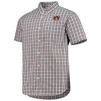 Men's Columbia Navy Auburn Tigers Rapid Rivers Logo Button-Down Shirt