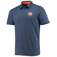 Men's Columbia Navy Auburn Tigers Tech Trail Omni-Shade Polo