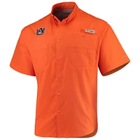 Men's Columbia Orange Auburn Tigers PFG Tamiami Shirt