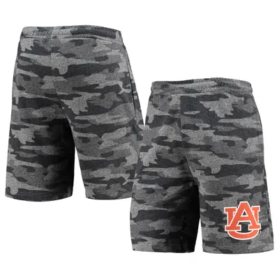 Auburn Tigers Concepts Sport Camo Backup Terry Jam Lounge Shorts - Charcoal/Gray