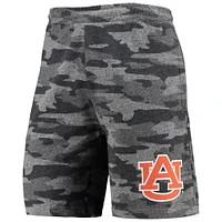 Short de survêtement Concepts Sport Charcoal/Gris Auburn Tigers Camo Backup Terry Jam pour homme