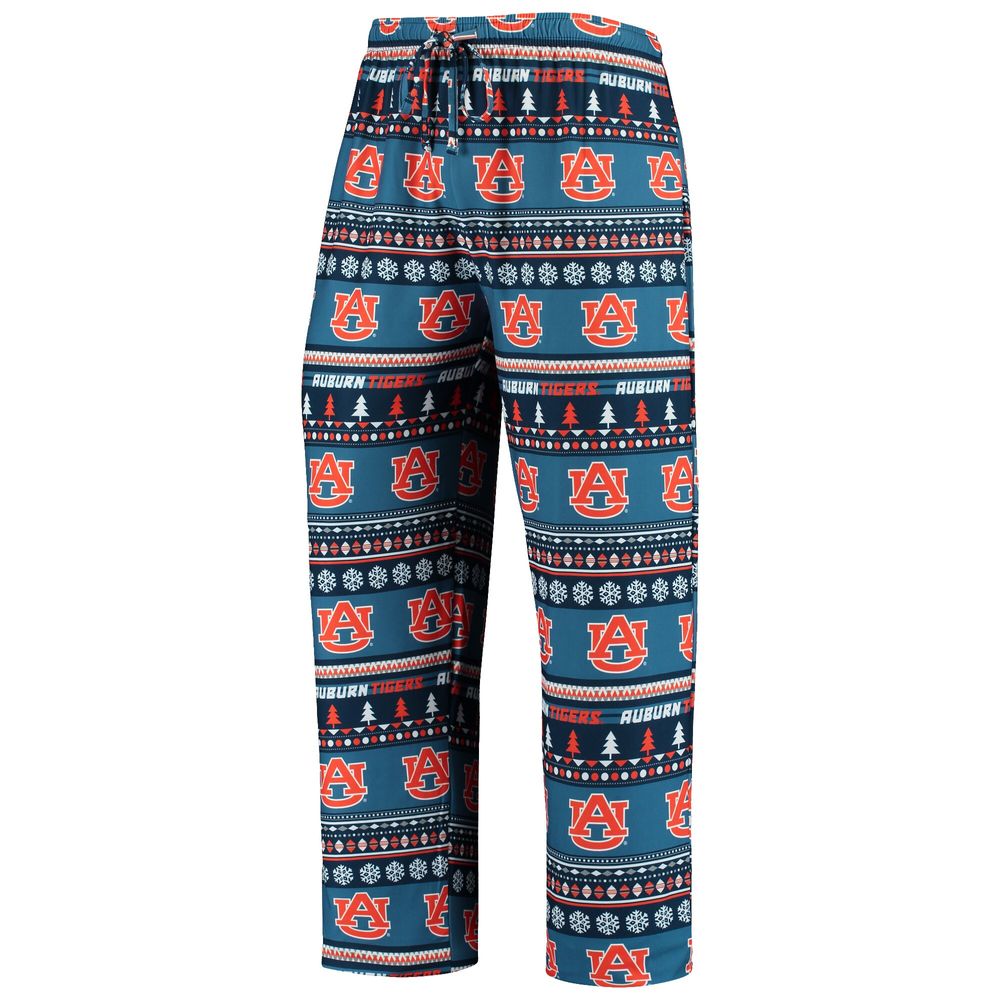 Men's Concepts Sport Navy Auburn Tigers Ugly Sweater Knit Long Sleeve Top and Pant Set