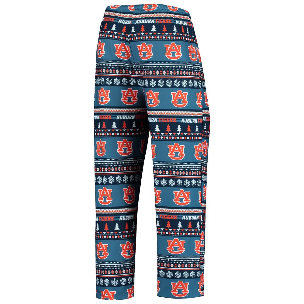 Men's Concepts Sport Navy Auburn Tigers Ugly Sweater Knit Long Sleeve Top and Pant Set