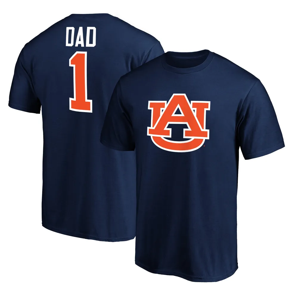 Men's Fanatics Branded Navy Chicago Bears #1 Dad T-Shirt