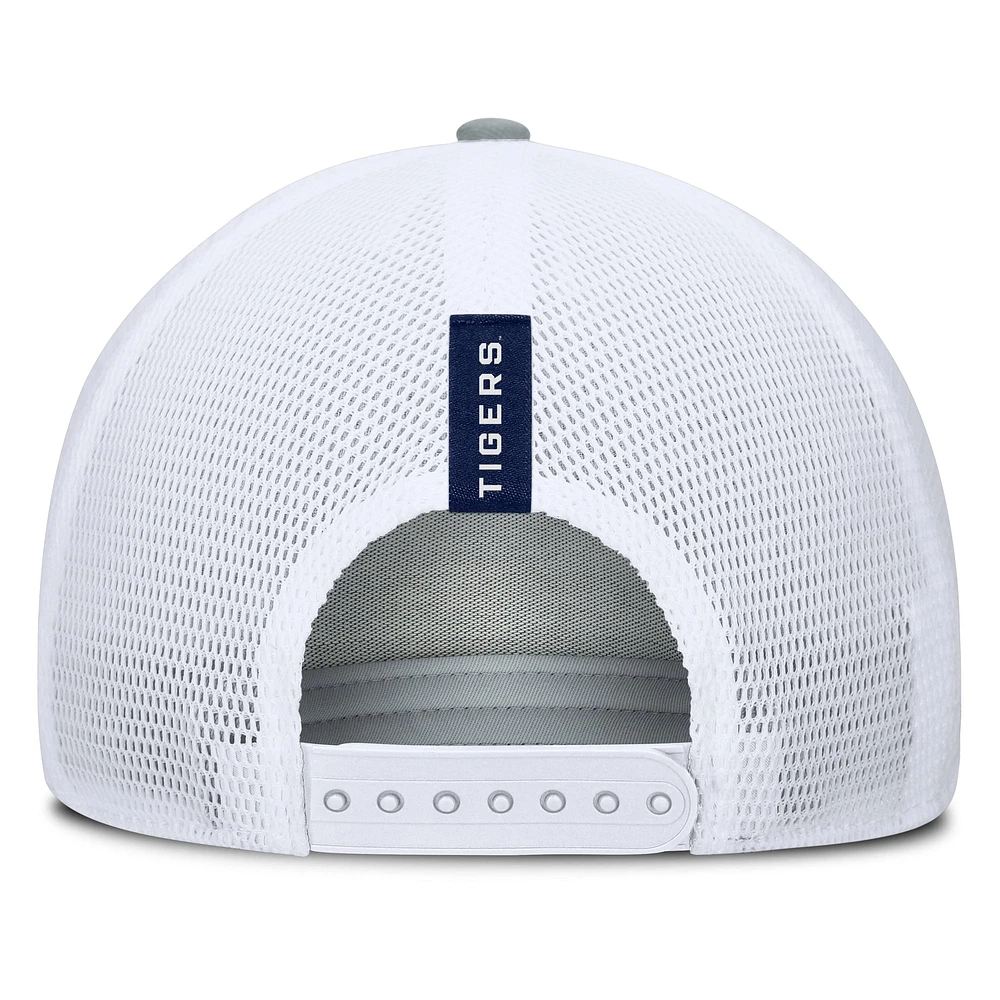 Men's Fanatics Heather Gray/Navy Auburn Tigers Profile Trucker Adjustable Hat