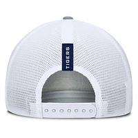 Men's Fanatics Heather Gray/Navy Auburn Tigers Profile Trucker Adjustable Hat