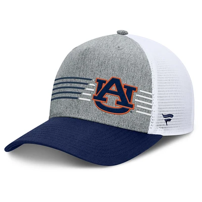 Men's Fanatics Heather Gray/Navy Auburn Tigers Profile Trucker Adjustable Hat