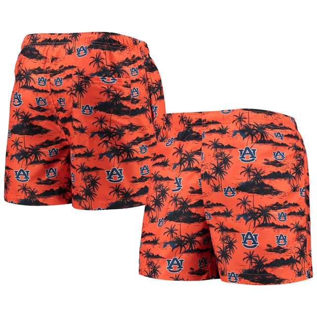 Maillot de bain homme FOCO Orange Auburn Tigers Island Palm