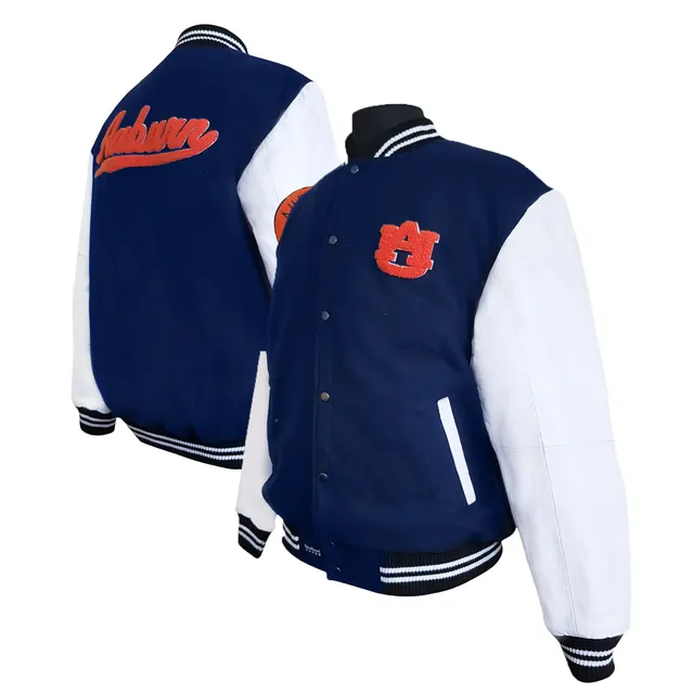 Dallas Cowboys JH Design Reversible Fleece Jacket with Faux Leather Sleeves  - Navy/White