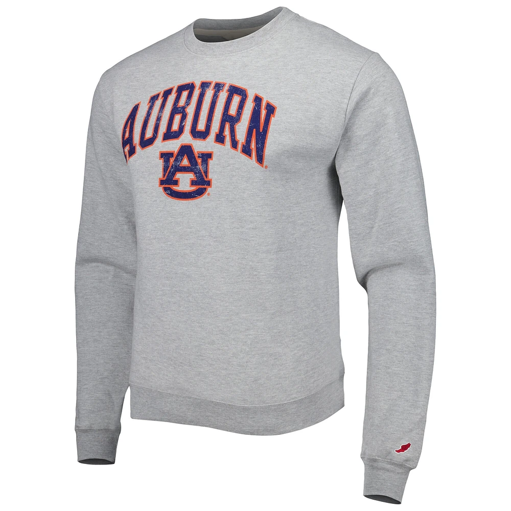 Sweat à capuche léger pour homme League Collegiate Wear Grey Auburn Tigers 1965 Arch Essential