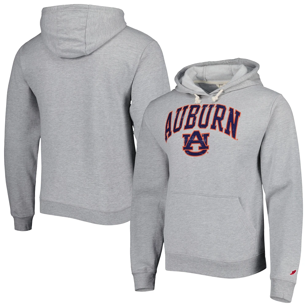 Men's League Collegiate Wear Gray Auburn Tigers Arch Essential Pullover Hoodie