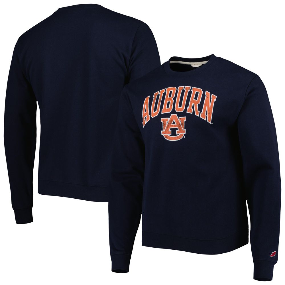 League Collegiate Wear Men's League Collegiate Wear Navy Auburn Tigers 1965  Arch Essential Fleece Pullover Sweatshirt | Bayshore Shopping Centre