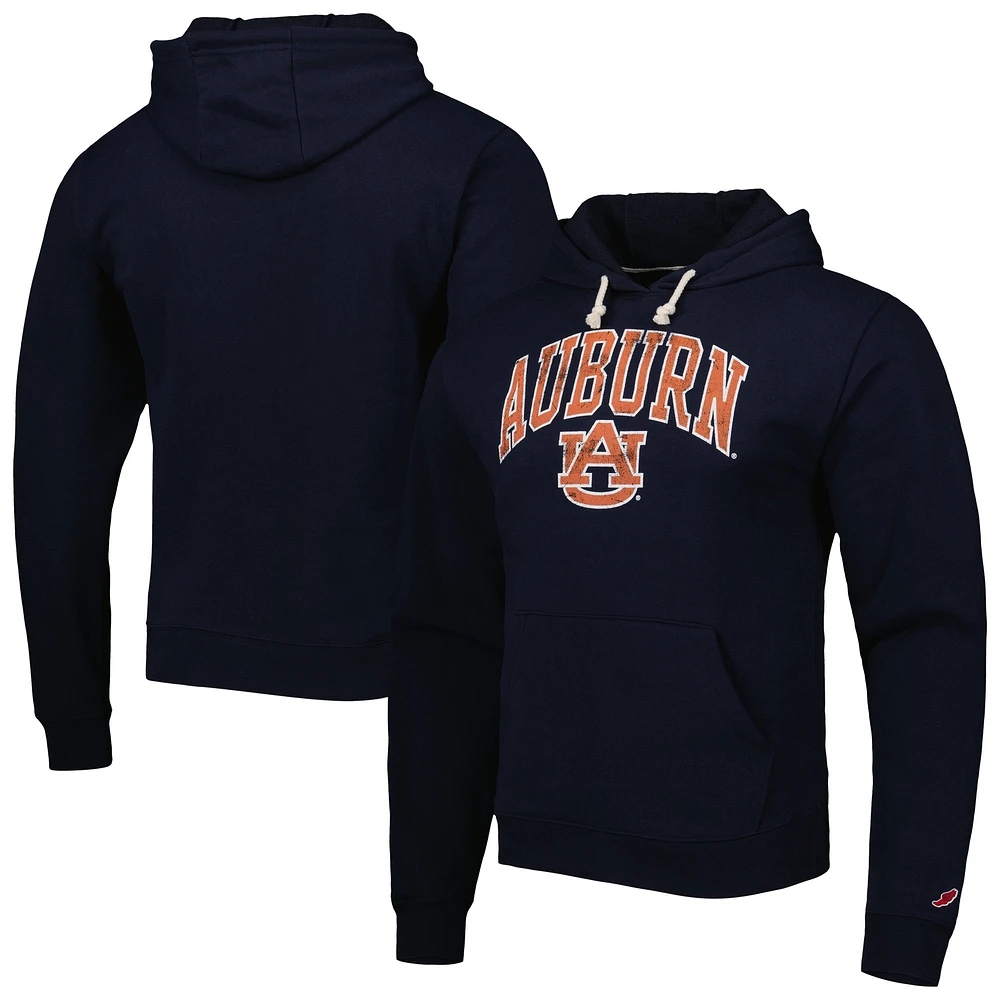 Men's League Collegiate Wear Navy Auburn Tigers Arch Essential Pullover Hoodie