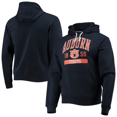 Auburn Tigers League Collegiate Wear Volume Up Essential Fleece Pullover Hoodie - Navy