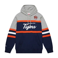 Sweat à capuche bleu marine Mitchell & Ness Auburn Tigers Head Coach pour hommes