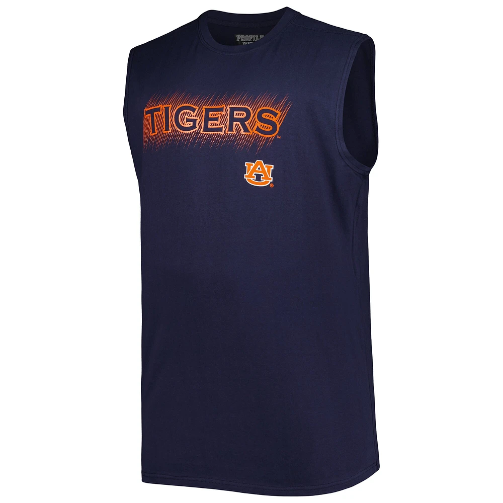 Débardeur Homme Bleu Marine Auburn Tigers Big & Tall