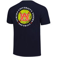 Men's Navy Auburn Tigers Softball Seal T-Shirt