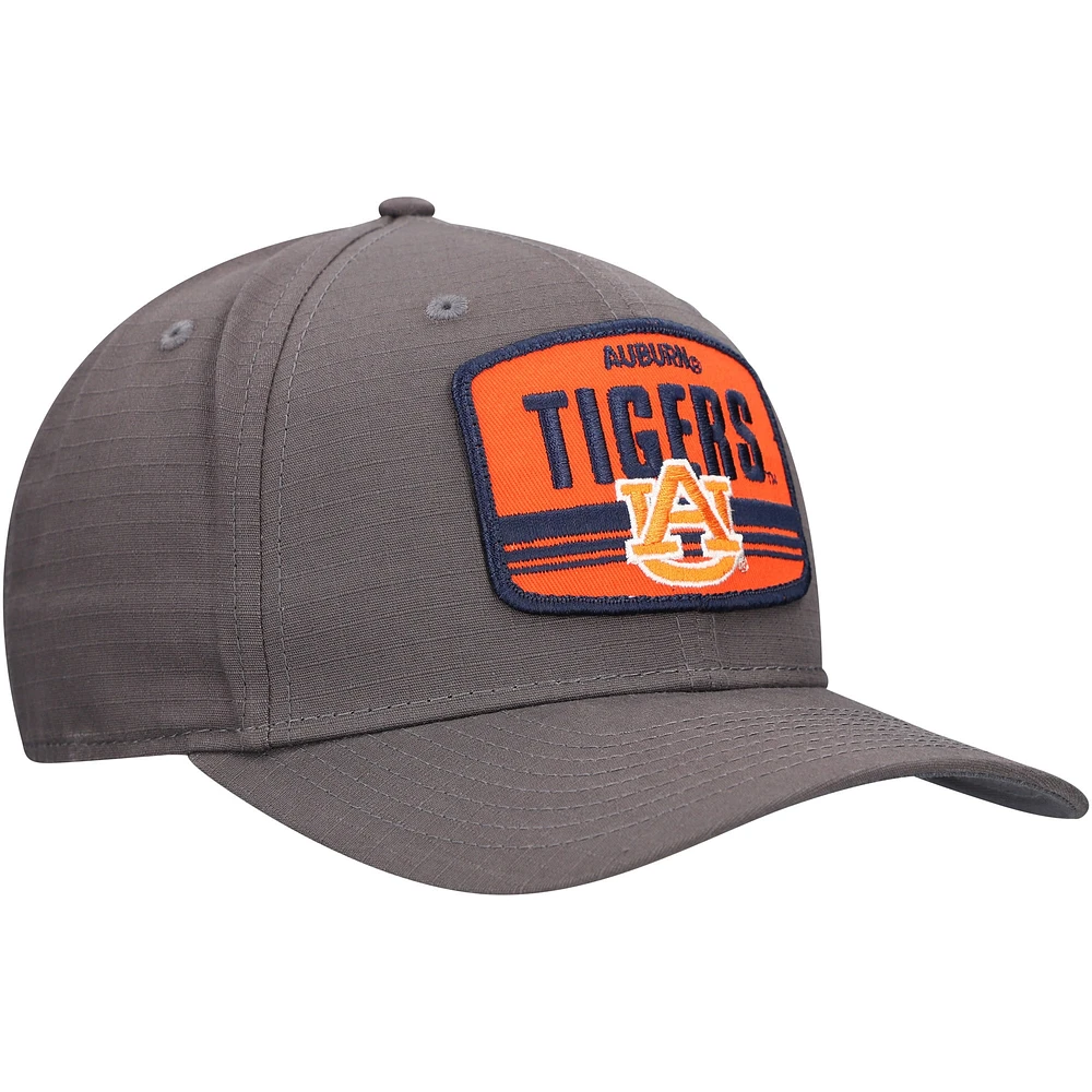 Men's New Era Charcoal Auburn Tigers Team Elevated 9SEVENTY Stretch-Snap Adjustable Hat