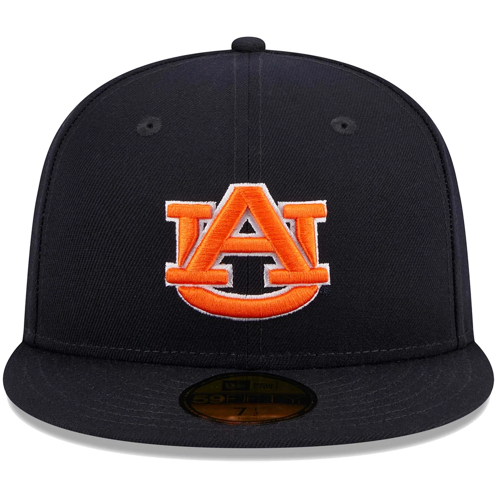 Men's New Era Navy Auburn Tigers 59FIFTY Fitted Hat