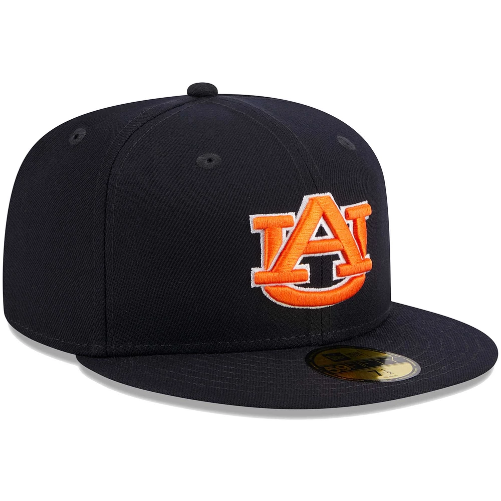 Men's New Era Navy Auburn Tigers 59FIFTY Fitted Hat