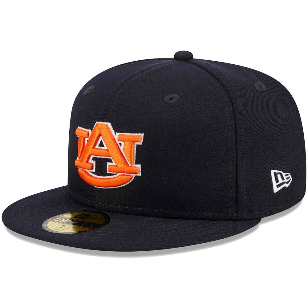 Men's New Era Navy Auburn Tigers 59FIFTY Fitted Hat