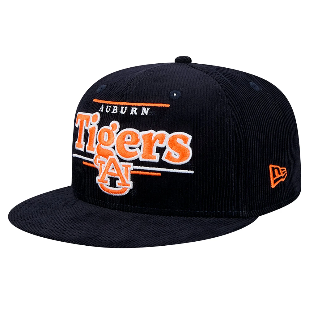 Casquette Snapback 9FIFTY Auburn Tigers de New Era pour homme bleu marine