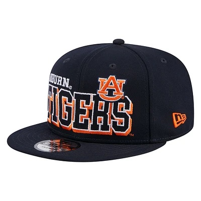 Casquette Snapback 9FIFTY Game Day Auburn Tigers New Era pour homme bleu marine