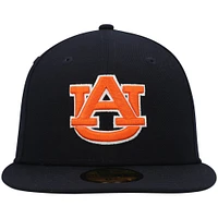 Men's New Era Navy Auburn Tigers Logo Basic 59FIFTY Fitted Hat