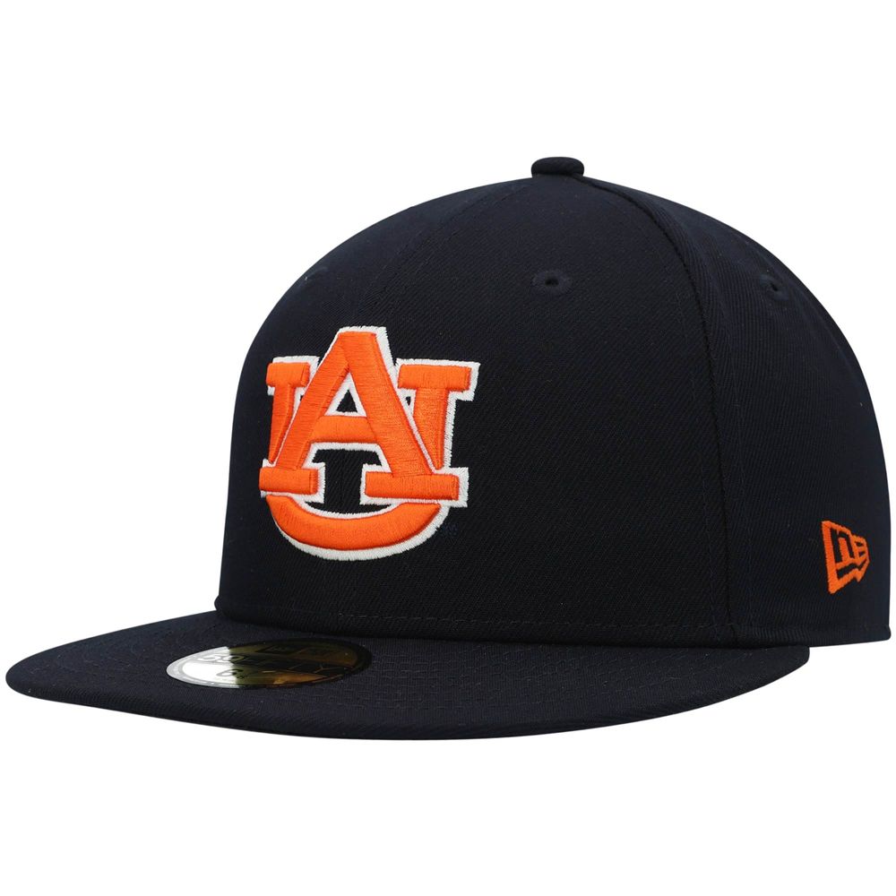 Men's New Era Navy Auburn Tigers Logo Basic 59FIFTY Fitted Hat