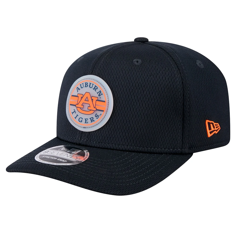 Casquette ajustable extensible à boutons-pression New Era Navy Auburn Tigers 9SEVENTY pour homme