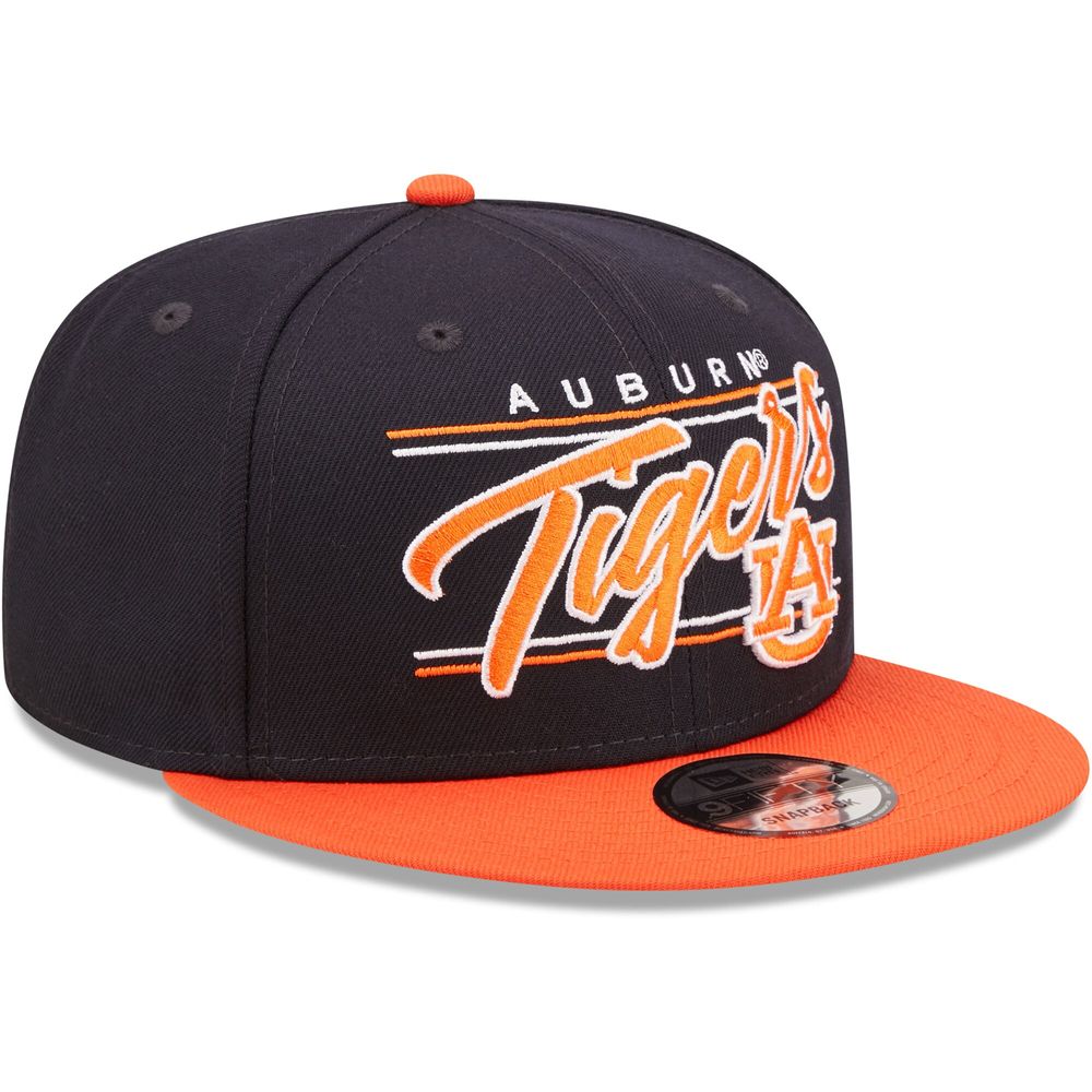 Men's New Era Navy Auburn Tigers Team Script 9FIFTY Snapback Hat