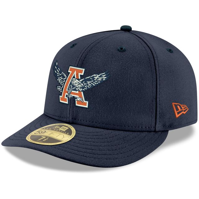 Men's New Era Navy Auburn Tigers Throwback Logo Basic Low Profile