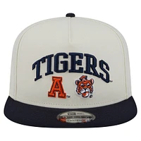 Men's New Era White Auburn Tigers Collegiate 9FIFTY A-Frame Snapback Hat