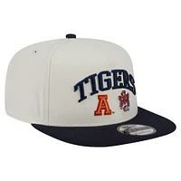 Men's New Era White Auburn Tigers Collegiate 9FIFTY A-Frame Snapback Hat