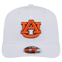 Casquette extensible à boutons-pression New Era blanche Auburn Tigers Perform Vault 9SEVENTY pour homme