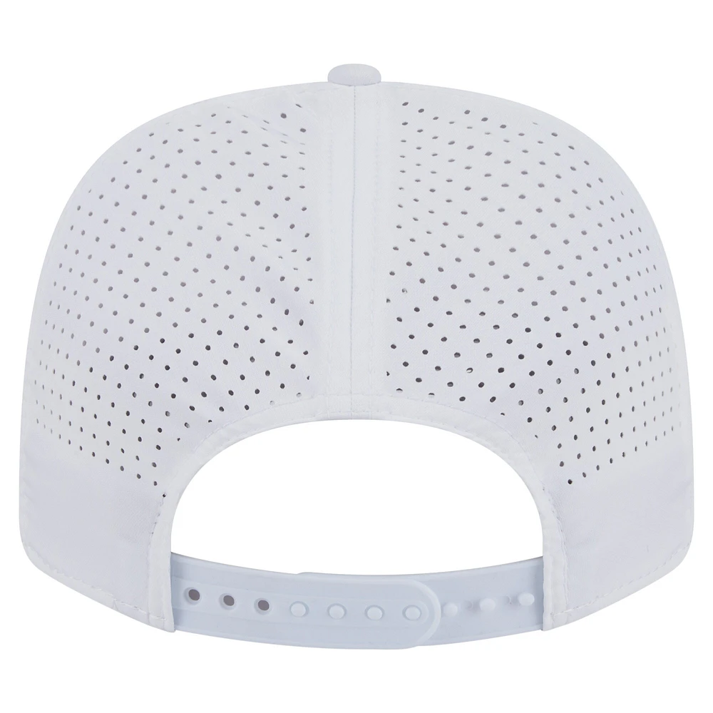 Casquette extensible à boutons-pression New Era blanche Auburn Tigers Perform Vault 9SEVENTY pour homme