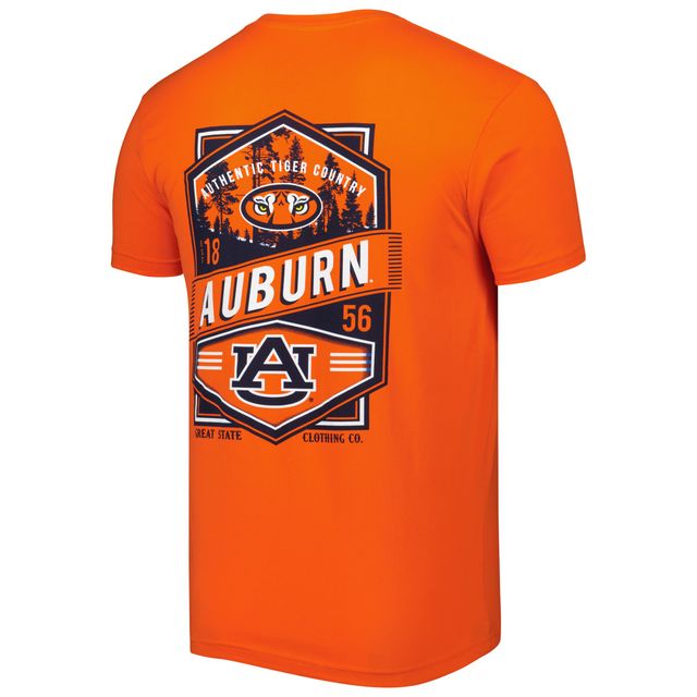 T-shirt Homme Orange Auburn Tigers Double Diamond Crest