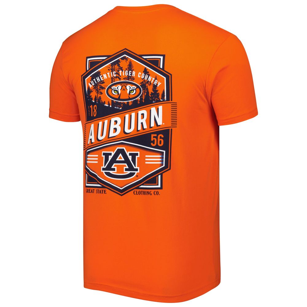 Men's Orange Auburn Tigers Double Diamond Crest T-Shirt