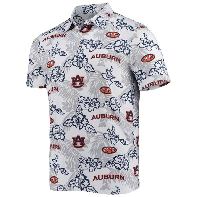 Polo Performance Reyn Spooner White Auburn Tigers pour homme