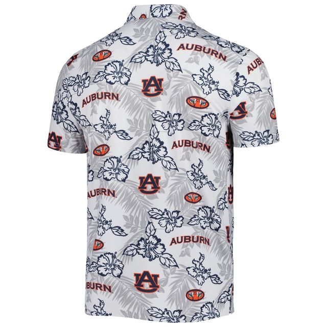 Polo Performance Reyn Spooner White Auburn Tigers pour homme