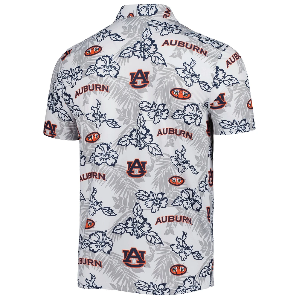 Men's Reyn Spooner White Auburn Tigers Performance Polo