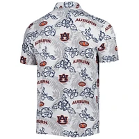 Men's Reyn Spooner White Auburn Tigers Performance Polo