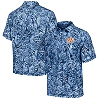 Polo Tommy Bahama bleu Auburn Tigers Tropical Score IslandZone pour hommes