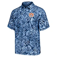 Men's Tommy Bahama Blue Auburn Tigers Tropical Score IslandZone Polo