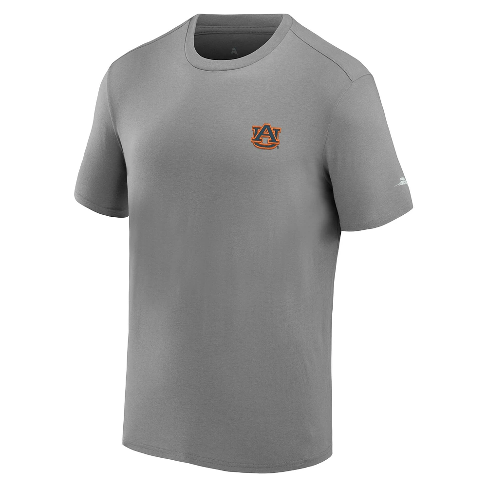 Men's Tommy Bahama Gray Auburn Tigers Thirst & Gull T-Shirt