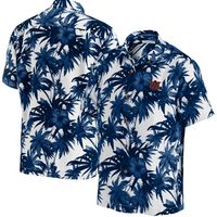 Men's Tommy Bahama Navy Auburn Tigers Harbor Island Hibiscus Button-Up Shirt