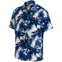 Men's Tommy Bahama Navy Auburn Tigers Harbor Island Hibiscus Button-Up Shirt