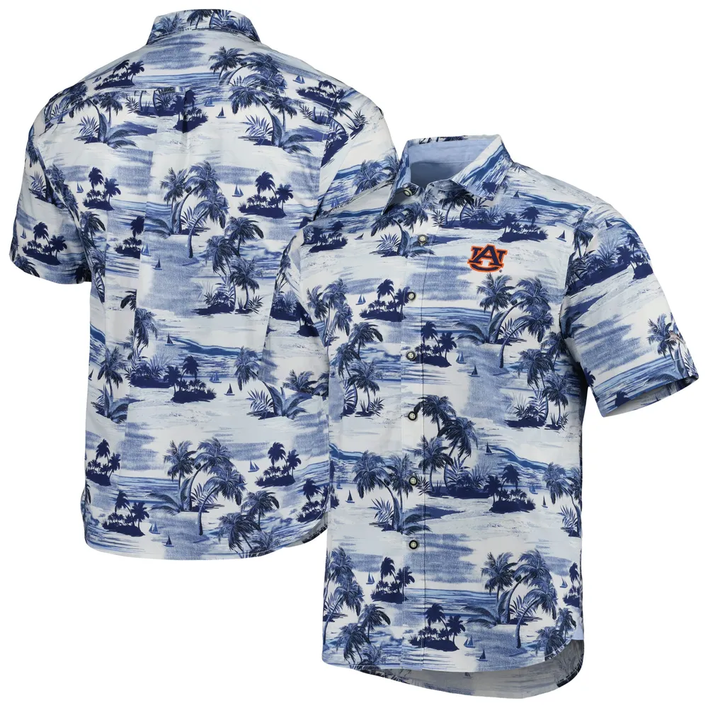 Lids Auburn Tigers Tommy Bahama Tropical Horizons Button-Up Shirt - Navy